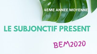 Le Subjonctif Présent 4AM BEM [upl. by Ellison]