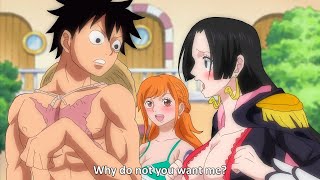 Namis Reaction When Luffy Rejects Boa Hancock  One Piece [upl. by Dohsar]