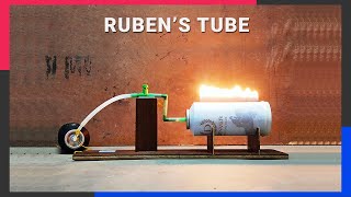 Experimenting Rubens Tube  Standing Wave Flame Tube  Physics Experiment [upl. by Ihcalam182]