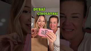 ANNEMLE DUBAİ ÇİKOLATASI DENİYORUZ 🍫 shorts dubaiçikolatası food dubaichocolate viralvideo [upl. by Lashonde]