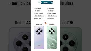 Redmi A4 5G vs Poco C75  Quick Comparison xiaomi [upl. by Ferdinande]