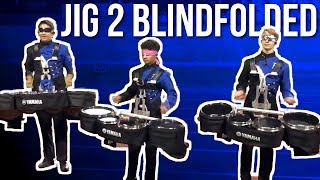 FORT STOCKTON DRUMLINE PLAYS JIG 2 QUAD SOLOS BLINDFOLDED [upl. by Akinet]