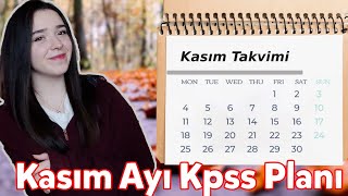 Kasım Ayı KPSS Planı  Fen ÖABT Planı [upl. by Lednahs]