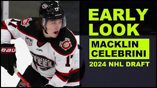 MACKLIN CELEBRINI Highlights  2024 NHL Draft Early Look [upl. by Ahsym912]