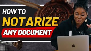 How to Notarize Any document [upl. by Jordison]