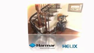 The Helix Curved Stair Lift by Harmar Mobility Installed by ProTech Medical [upl. by Novelia]