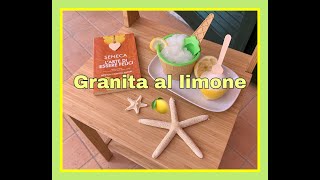 Granita al limone Ricetta fresca e facile da preparare [upl. by Currey]