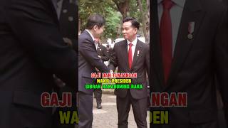 GAJI DAN TUNJANGAN WAKIL PRESIDENGIBRAN RAKABUMING RAKA BESERTA FASILITASNYA [upl. by Matthaeus948]