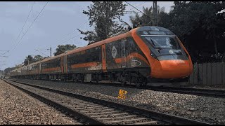 The First Orange Rake Vande Bharat of SWR  22231  SMVB KLVB Vande Bharat Express [upl. by Nnyleuqaj]