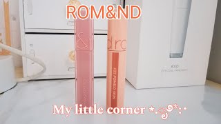 Romand Juicy lasting tint and dewyful water tint 🍊🍇 [upl. by Oniratac717]