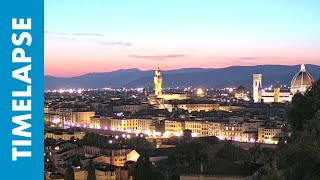 Tramonto su Firenze da Piazzale Michelangelo [upl. by Yelyk]