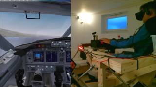 DIY 6DOF Motion Platform  FlyInside FSX  Oculus Rift CV  VFR Kona Final [upl. by Anehc]