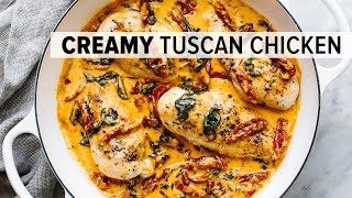 This CREAMY TUSCAN CHICKEN is a wowworthy dinner recipe with Mediterranean flair [upl. by Damiani101]