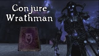 Skyrim Dawnguard  Spell Tome Conjure Wrathman [upl. by Senior]