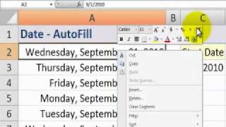 Quickly Create a Series of Dates in Excel [upl. by Blatt]