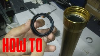 How to Rebuild your fork Marzocchi for Derbi Rieju Aprilia Yamaha and dirtbikes [upl. by Jefferey]