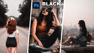 Black Tone Preset  Photoshop Tutorial  Black Moody Color Grading in Photoshop [upl. by Everson660]