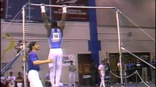 Chainey Umphrey  High Bar  1990 Mens Winter Nationals [upl. by Brnaby847]