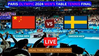 China Vs Sweden LIVE Score UPDATE Today Match 2024 Paris Olympic Men’s Table Tennis Final LIVE [upl. by Ma904]