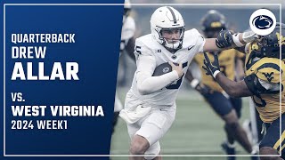 QB Drew Allar Highlights vs West Virginia  2024 Week 1 [upl. by Remas]