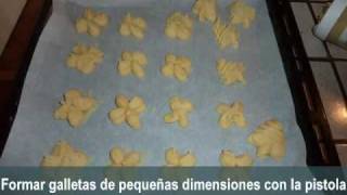 Galletas de mantequilla decoradas masas secas o petits fours secs [upl. by Emmott446]