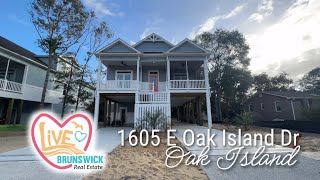 1605 E Oak Island Dr • Oak Island • New Construction by Curtis Skipper [upl. by Kamin447]