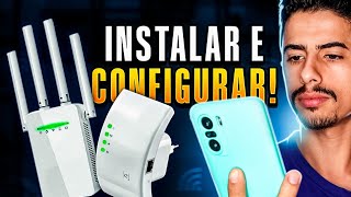 Como CONFIGURAR REPETIDOR WIFI pelo CELULAR  Guia para iniciantes [upl. by Corina170]