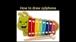 How to draw a xylophone step by step [upl. by Jeanette228]