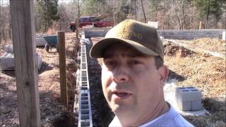 Building My Own Home Episode 7  Back Filling the Porch Walls [upl. by Nosyarg639]