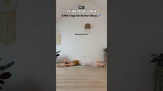 5 Min Bedtime Yoga Stretch for Better Sleep 💤 Release tension amp stress – Restorative Yin Yoga in bed [upl. by Cob]