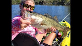 Cape Coral  Fort Myers Early Season Bass Fishing  Lakes Park [upl. by Anayd888]