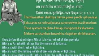 Blessings from Lakshmi  Soundarya Lahari Shloka 40 [upl. by Aicirtac120]