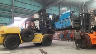 forklift 10 ton lonking sewa rental forklift cirebon 085228913469 [upl. by Ailsun]