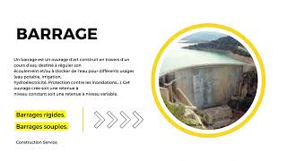 TYPE DE BARRAGE Barrages rigides Barrages souples [upl. by Sonahpets781]