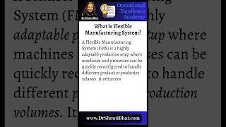 What is Flexible Manufacturing System [upl. by Kcid]