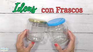 Frascos RECICLADOS para Navidad🎄 Ideas creativas con Decoupage [upl. by Haroppizt]