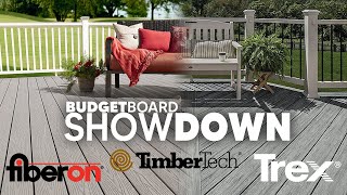 Budget Composite SHOWDOWN Trex vs TimberTech vs Fiberon  DECK SHOP SHORTS [upl. by Aicinad]