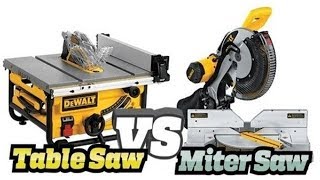 Miter Saw vs Table Saw  Which One Is The Best Saw TheReviewIO [upl. by Anastasio]