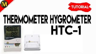 Review dan Cara Penggunaan Hygrometer Thermometer HTC1  merteranid [upl. by Gesner]