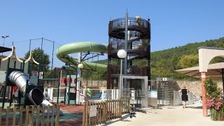 Nieuwe waterglijbaan van camping de LArche in Anduze [upl. by Merla714]