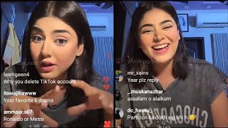 Areeka Haq Live on Eid Day 1  Instagram  Tik Tok Pakistan [upl. by Hannan]