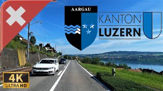 DRIVING in AARGAUCANTON OF LUCERNE SWITZERLAND I 4K 60fps [upl. by Javier625]