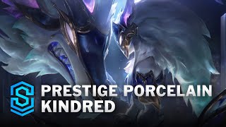 Prestige Porcelain Kindred Skin Spotlight  League of Legends [upl. by Rahel]