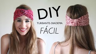 DIY  Cómo hacer turbantesdiadema con y SIN MÁQUINA DE COSER [upl. by Haliehs225]