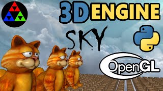 3D Engine in Python SkyBox Environment Mapping [upl. by Norraa]