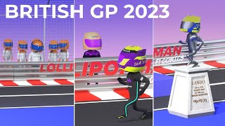 British GP 2023  Highlights  Formula 1 Animated Comedy [upl. by Stig]