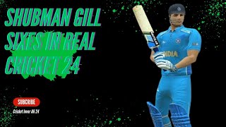 Shubman Gill sixes in real cricket 24 Shubman Gill Sixes against New Zealand [upl. by Eiramyelhsa]