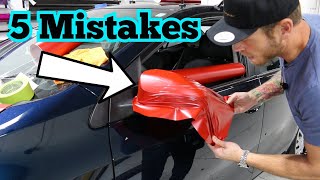 5 Most Common Vinyl Wrap Mistakes [upl. by Jaimie]