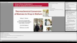 Thermochemical Conversion of Biomass to Drop In Biofuels [upl. by Turoff83]