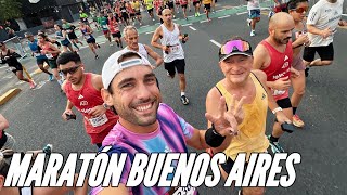 MI PRIMERA CARRERA EN ARGENTINA FUE UNA LOCURA  MARATÓN BUENOS AIRES 2024 [upl. by Esdnil403]